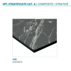 Mesa Extensível Até 180 cm Redondo Laminado Hpl Fabricado na Itália - Bastiano Viadurini