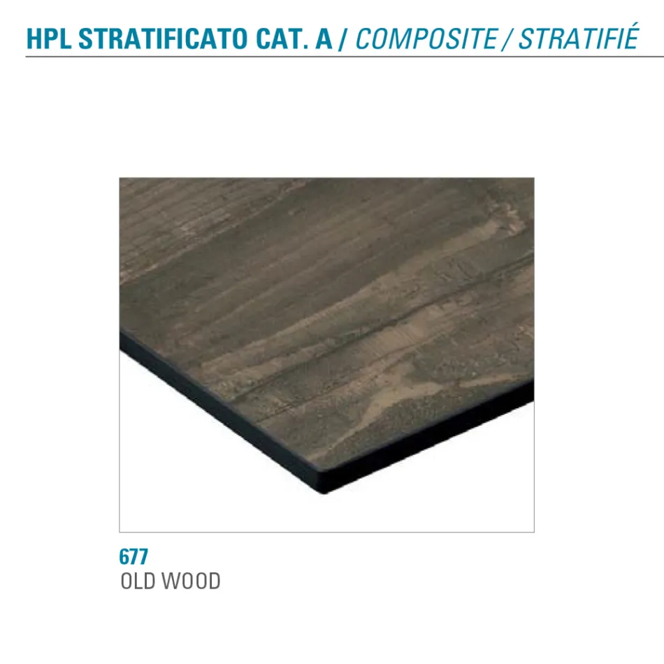 Mesa Extensível Até 180 cm Redondo Laminado Hpl Fabricado na Itália - Bastiano Viadurini