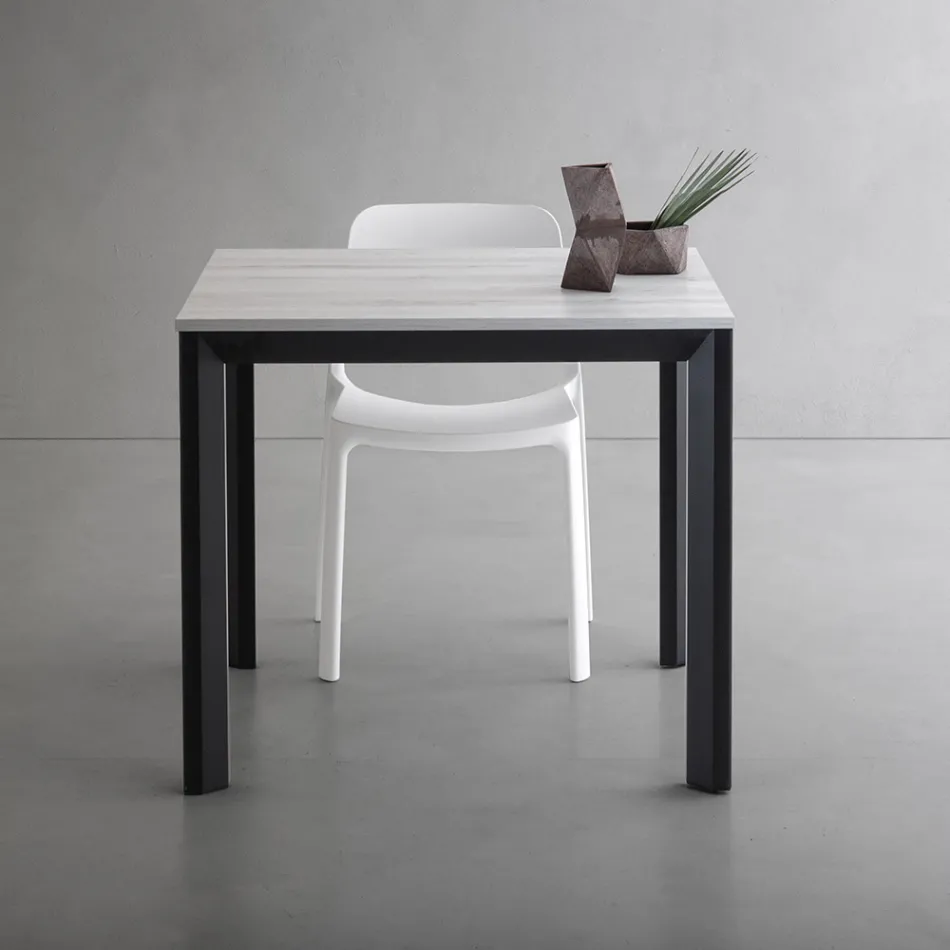 Mesa quadrada extensível até 232 cm em HPL Made in Italy - Filiberto Viadurini