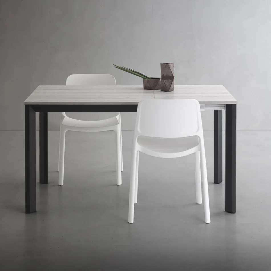 Mesa Extensível Até 232 cm Quadrada em HPL Made in Italy - Filiberto Viadurini