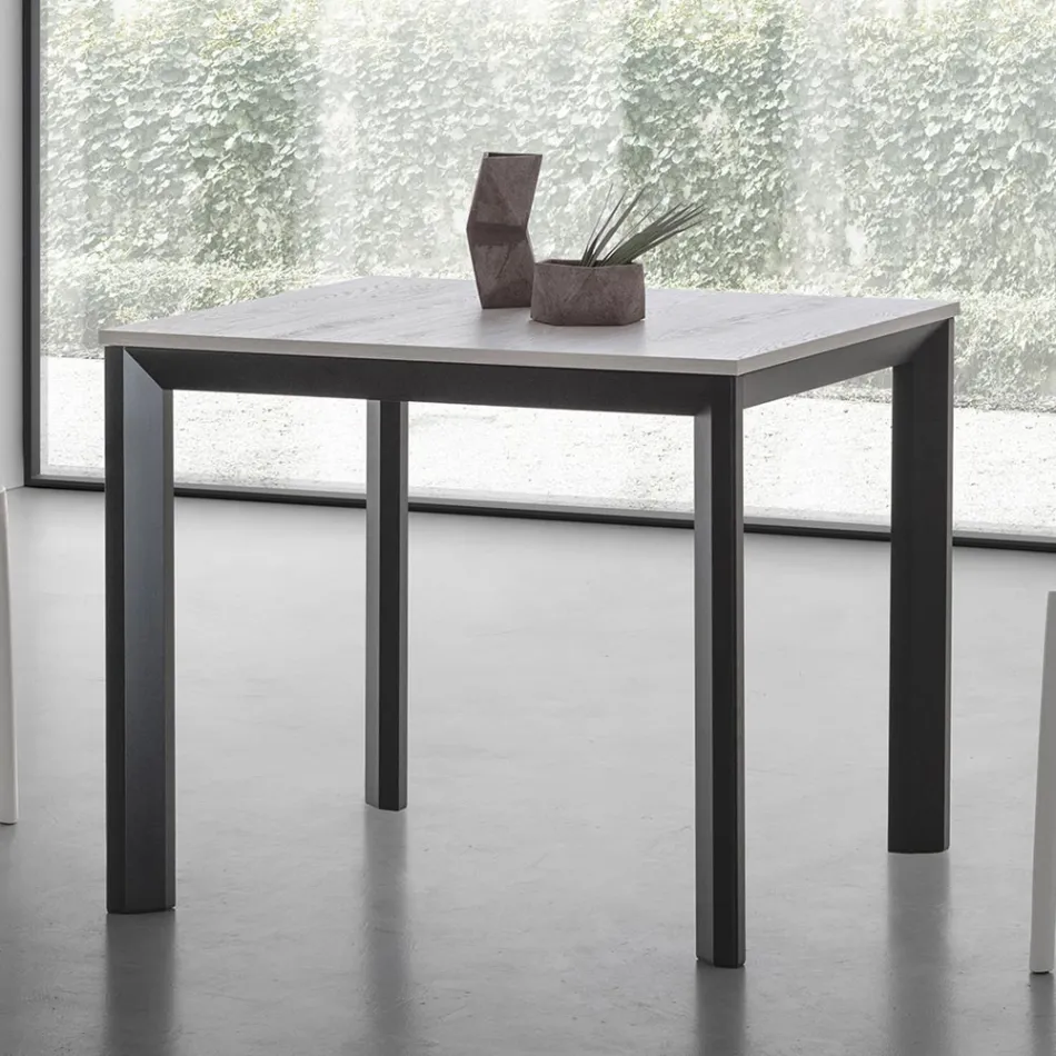 Mesa quadrada extensível até 232 cm em HPL Made in Italy - Filiberto Viadurini
