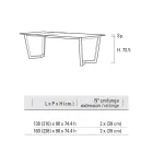 Mesa Extensível Até 238 cm com Tampo Laminam Made in Italy - Pablito Viadurini