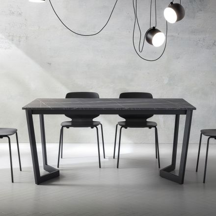 Mesa Extensível Até 238 cm Metal e Hpl Colorido Fabricado na Itália - Pablito Viadurini