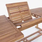 Mesa extensível de jardim em madeira até 240 cm, by Design - Roxen Viadurini
