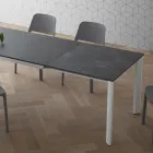 Mesa Extensível Até 240 cm Tampo em Laminam Made in Italy - Filiberto Viadurini