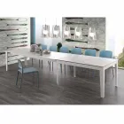 Mesa extensível de vitrocerâmica e metal Cagliari até 380 cm Viadurini