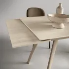 Mesa extensível até 180 cm em pedra com efeito mármore e metal - Numa Viadurini