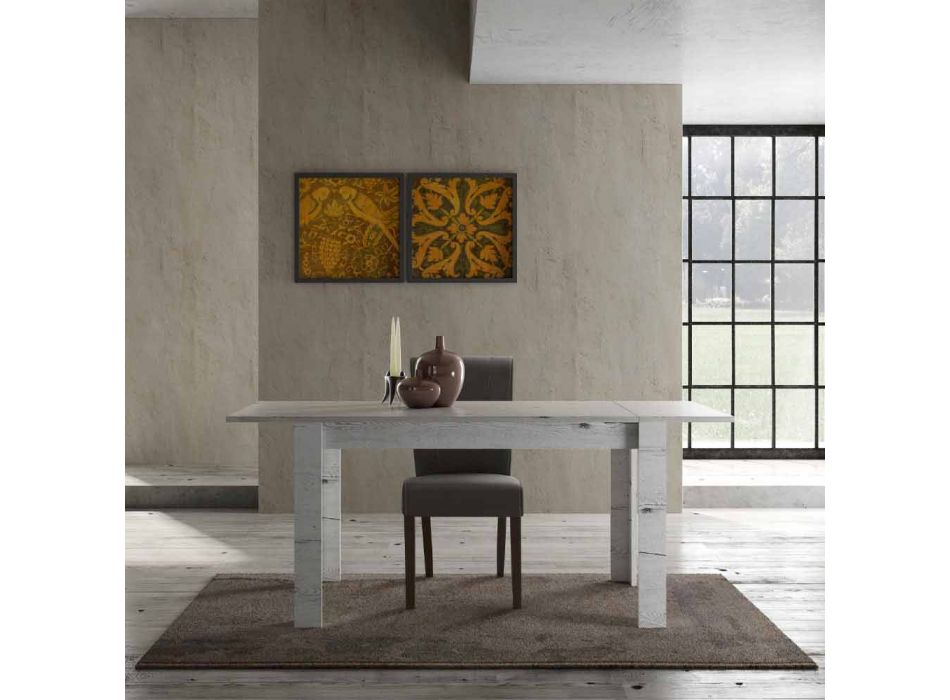 Mesa extensível até 185 cm de Made in Italy Melamine Design - Ketra Viadurini