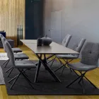 Mesa Extensível Até 220 cm em Cerâmica e Aço Homemotion - Brianza Viadurini