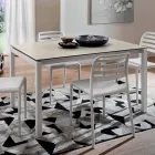 Mesa Extensível Até 238 cm em Laminam e Metal Made in Italy - Remigio Viadurini