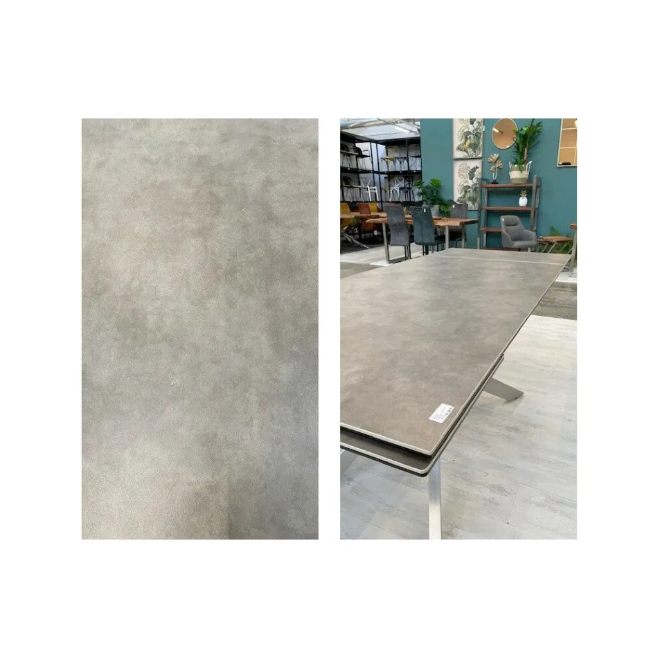 Mesa Extensível Até 240 cm com Tampo Cerâmico Homemotion - Avici Viadurini