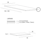 Mesa extensível até 240 cm com tampo em Laminam Made in Italy - Maltese Viadurini