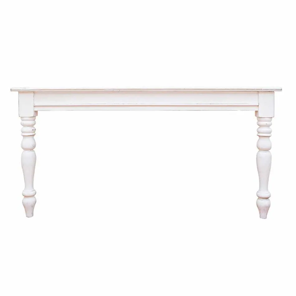 Mesa Extensível Até 240 cm em Madeira Mango e Mdf Homemotion - Tongo Viadurini