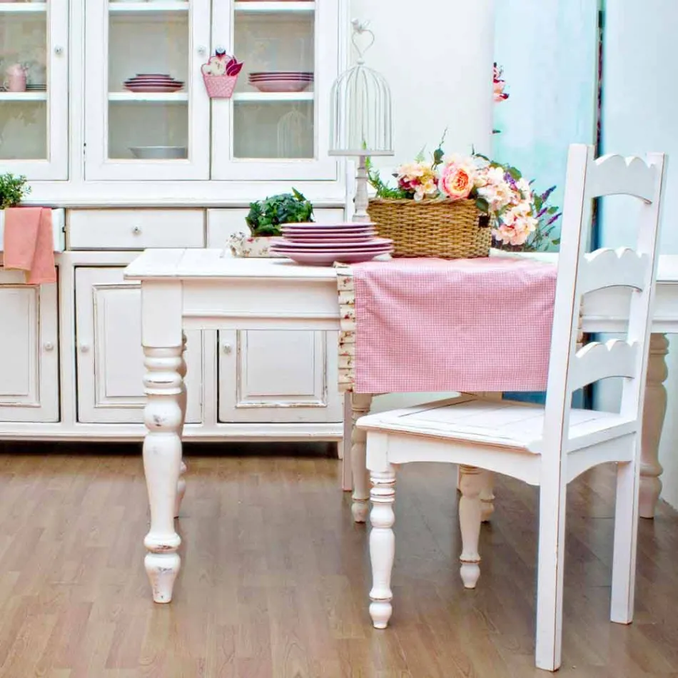 Mesa Extensível Até 240 cm em Madeira Mango e Mdf Homemotion - Tongo Viadurini