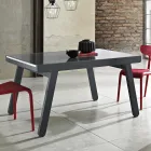 Mesa Extensível até 240 cm em Madeira Lacada Made in Italy - Adrienne Viadurini