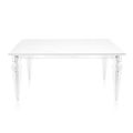 Mesa extensível até 255 cm em madeira e plexiglass, fabricada na Itália - Elide