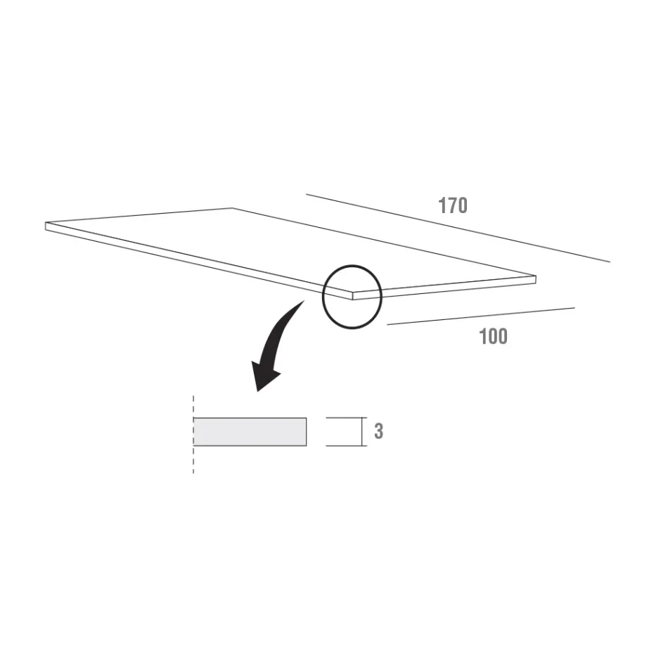 Mesa extensível até 280 cm em Fenix Made in Italy, Precious - Aresto Viadurini
