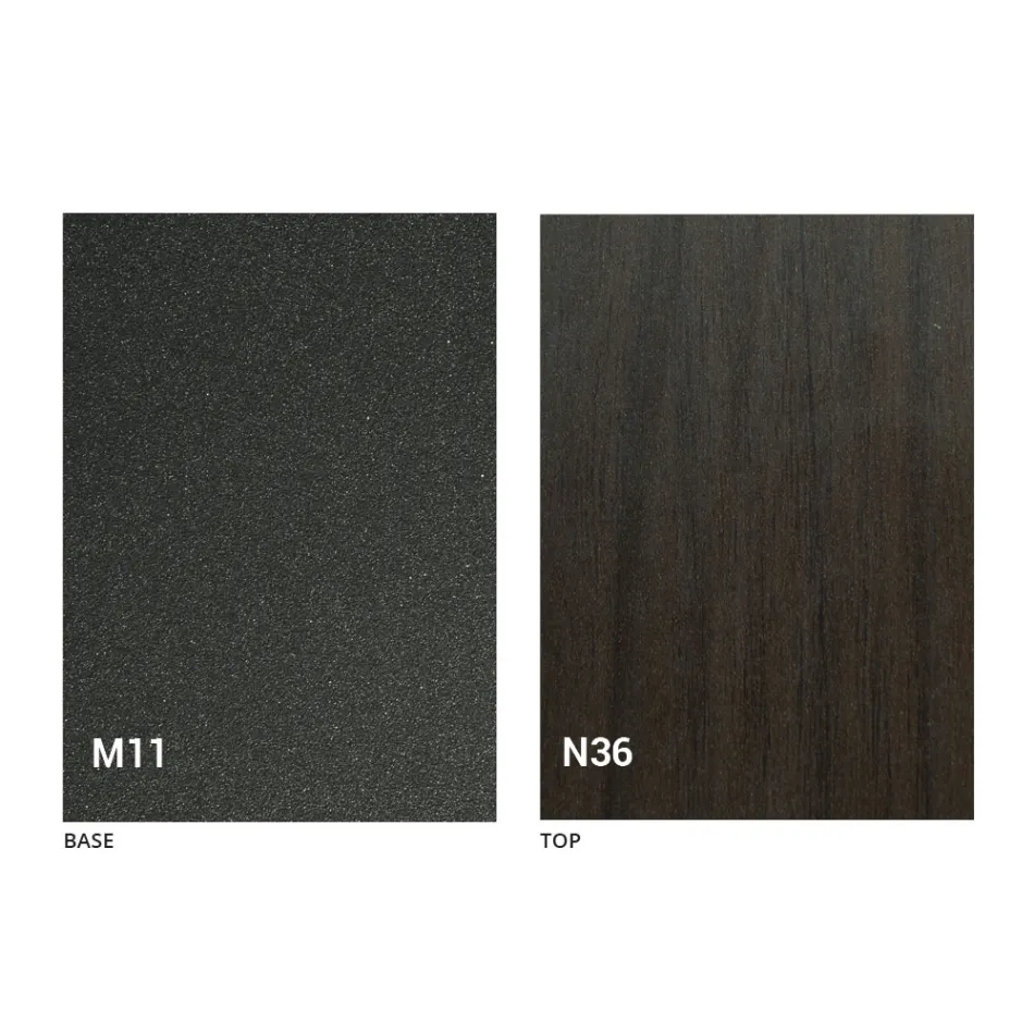 Mesa extensível até 280 cm em Madeira e Metal Made in Italy - Gallotto Viadurini