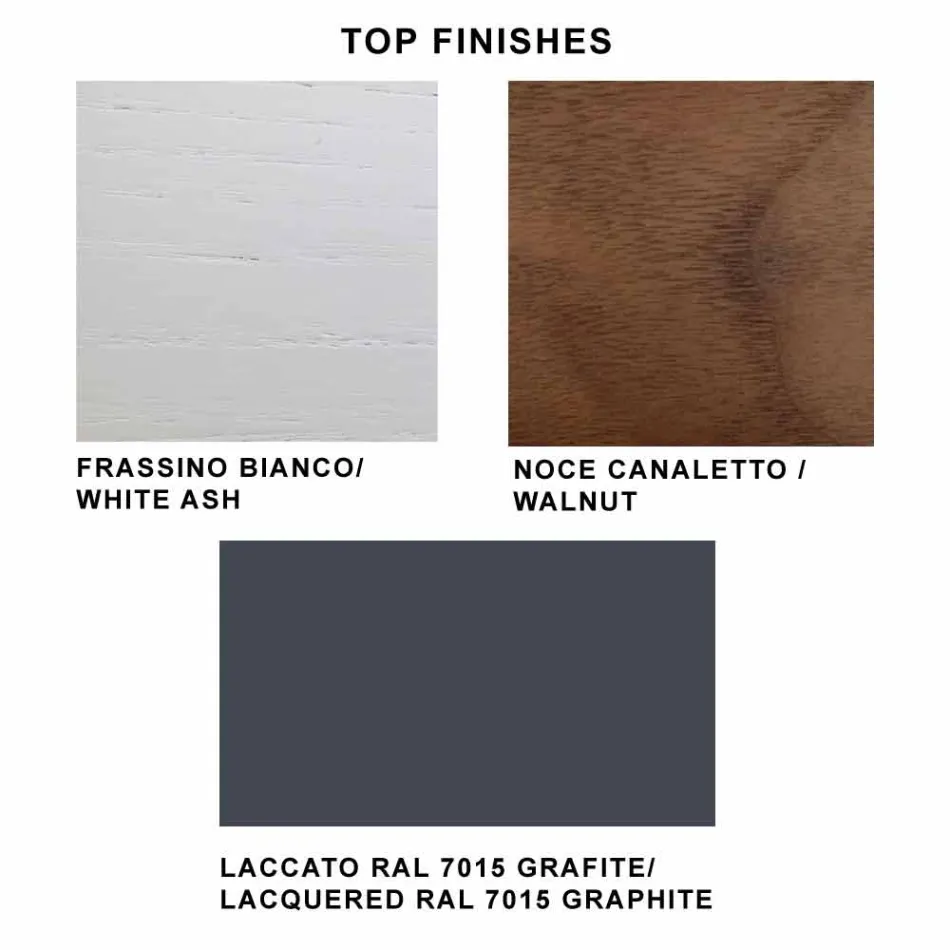 Mesa Extensível até 280 cm em Vidro e Madeira Folheada – Eugrafo Viadurini