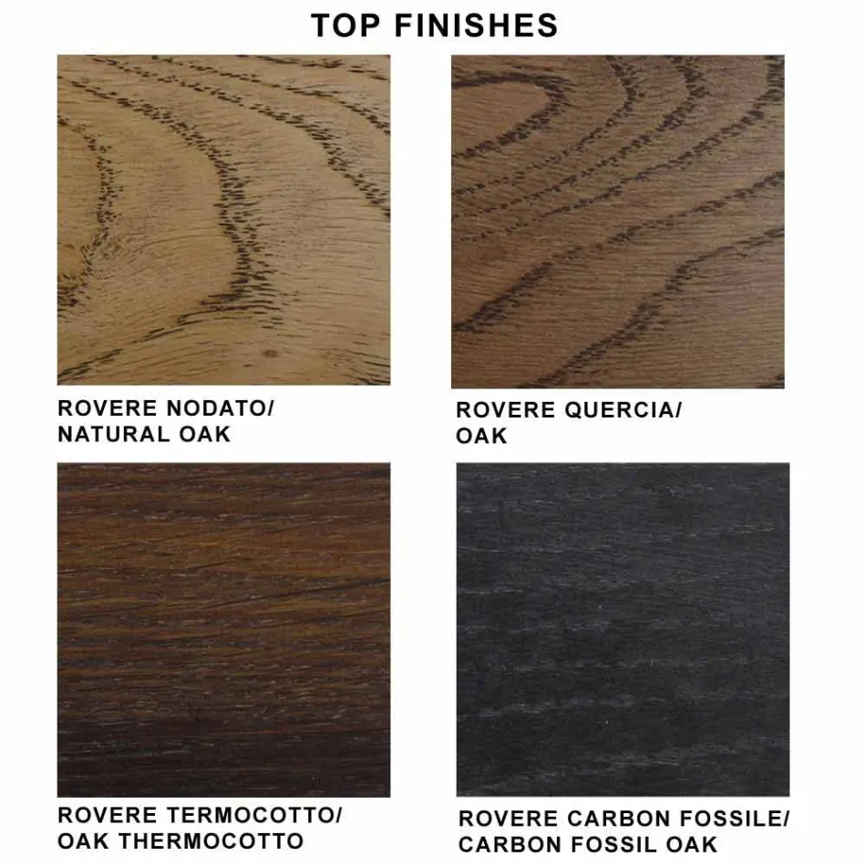 Mesa Extensível até 280 cm em Vidro e Madeira Folheada – Eugrafo Viadurini