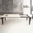 Mesa extensível até 290 cm em vitrocerâmica Made in Italy - Polonio Viadurini