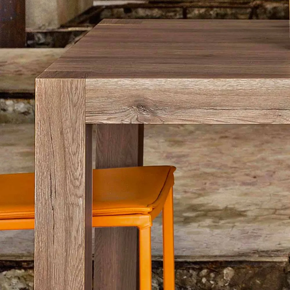 Mesa extensível até 300 cm design moderno em melamina Oky Viadurini