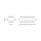 Mesa Extensível até 470 cm em Madeira Folheada Made in Italy – Gordito Viadurini