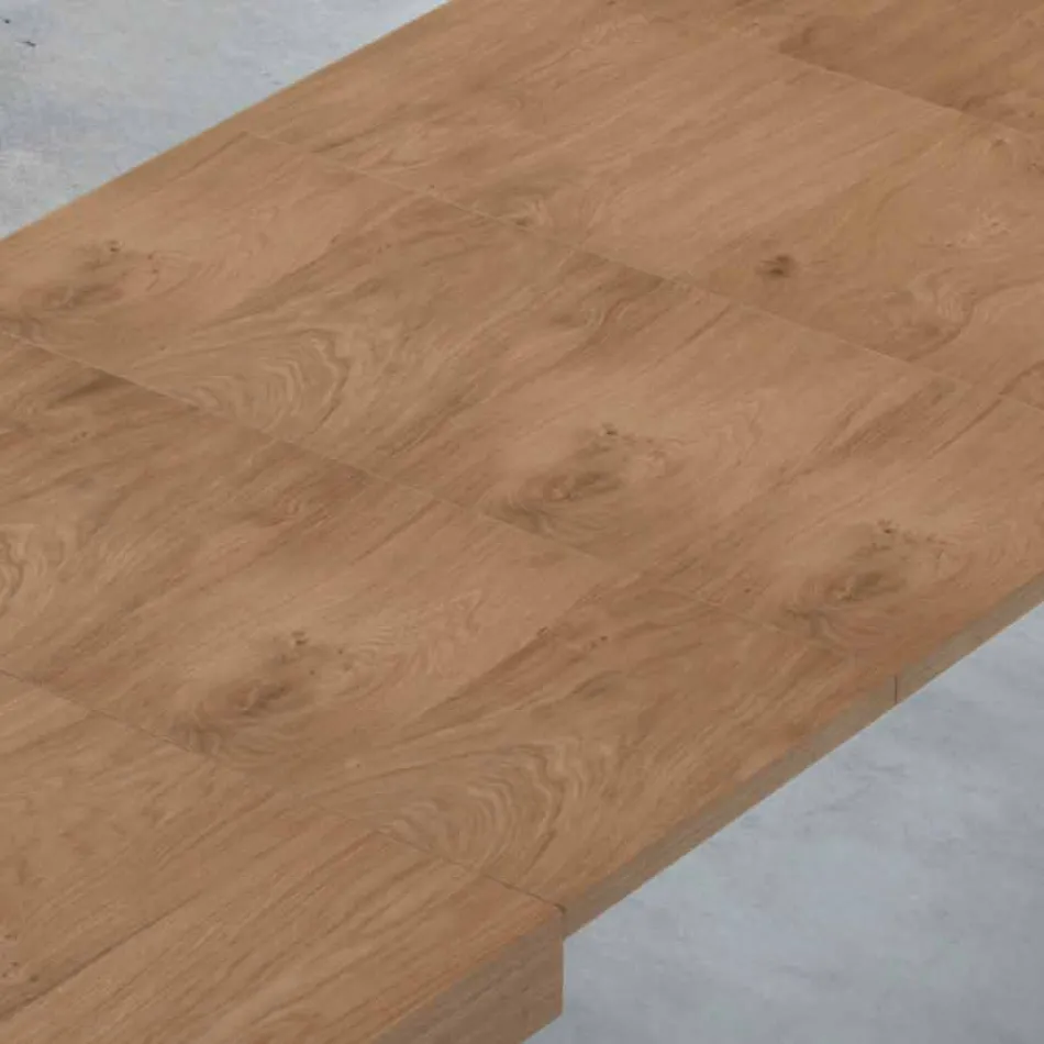 Mesa Extensível até 470 cm em Madeira Folheada Made in Italy – Gordito Viadurini