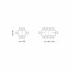 Mesa Extensível até 470 cm em Madeira Folheada Made in Italy – Gordito Viadurini