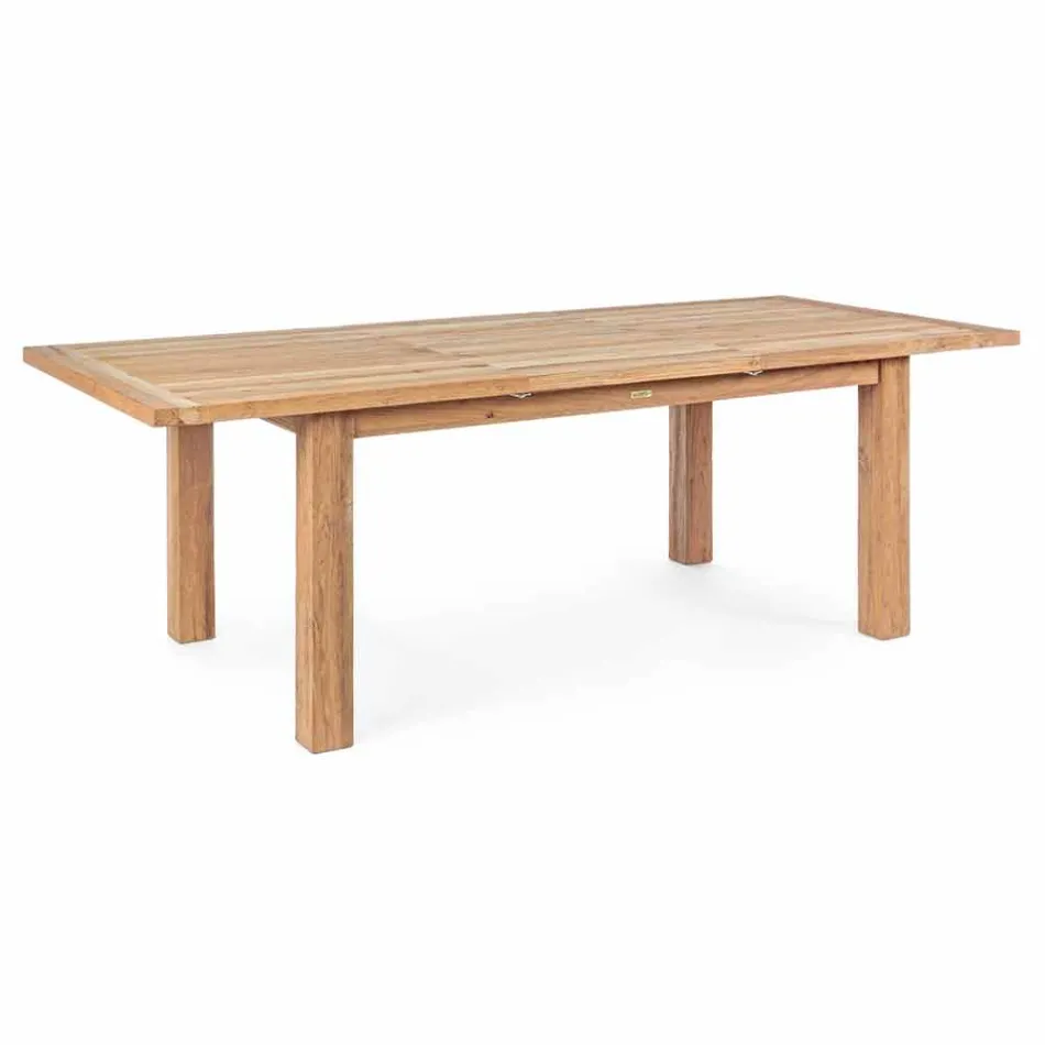 Mesa extensível de madeira para 6 pessoas Homemotion - Hunter Viadurini