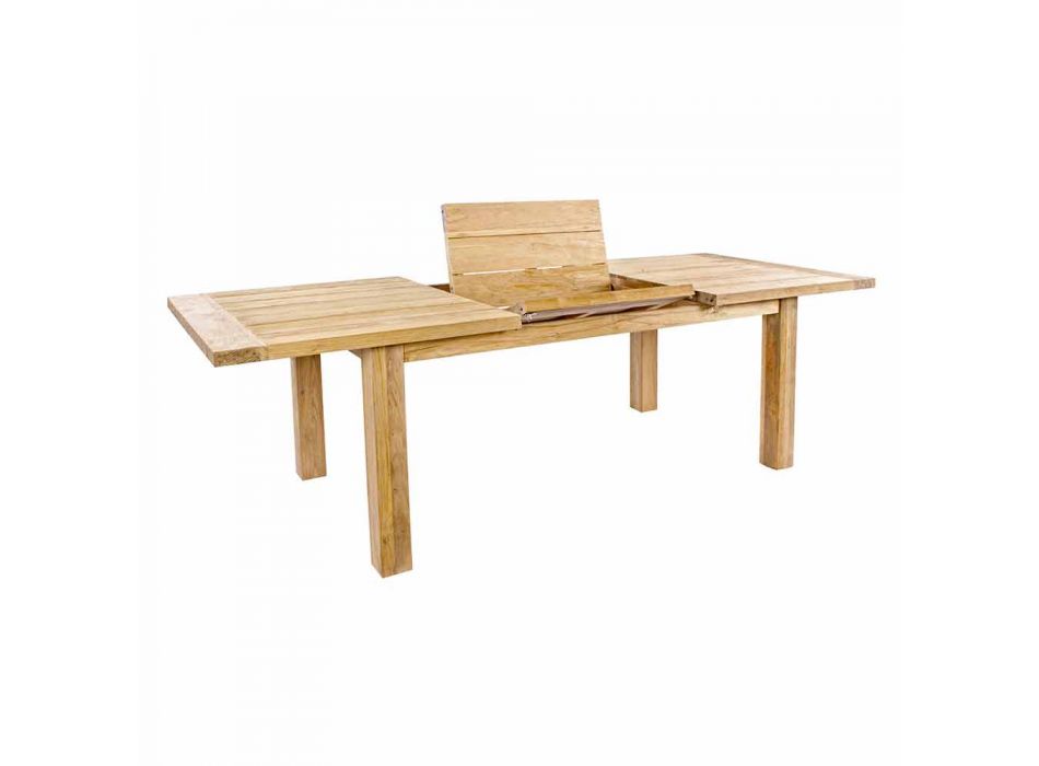 Mesa extensível de madeira para 6 pessoas Homemotion - Hunter Viadurini