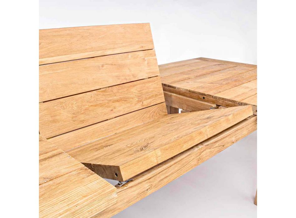 Mesa extensível de madeira para 6 pessoas Homemotion - Hunter Viadurini