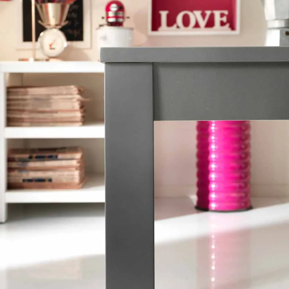 Mesa extensível em madeira de faia fabricada na Itália Tito Viadurini