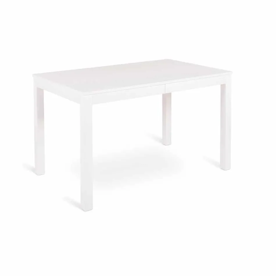 Mesa extensível em madeira de faia fabricada na Itália Tito Viadurini