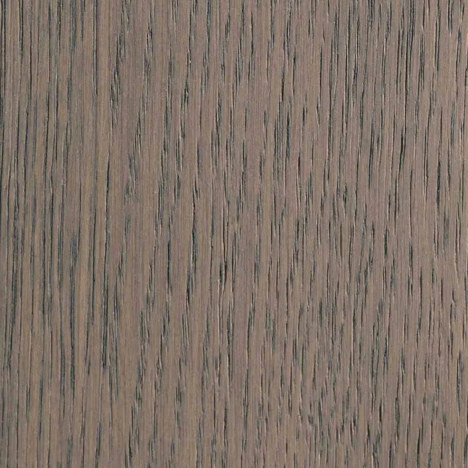 Mesa extensível em madeira de freixo com faixas laterais pintadas de cinza - Ketla Viadurini