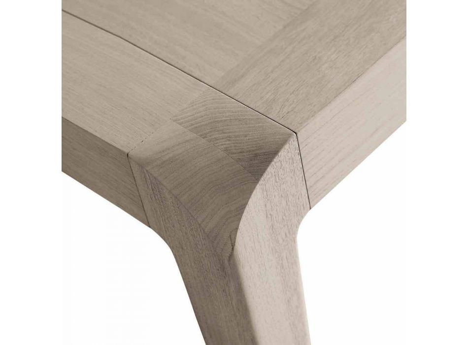 Mesa extensível em design moderno de nogueira cinza natural Matis Viadurini