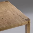 Mesa extensível em blockboard e pés quadrados Fabricado na Itália - Rillian Viadurini