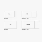 Mesa extensível de melamina de diferentes acabamentos fabricada na Itália - Lily Viadurini