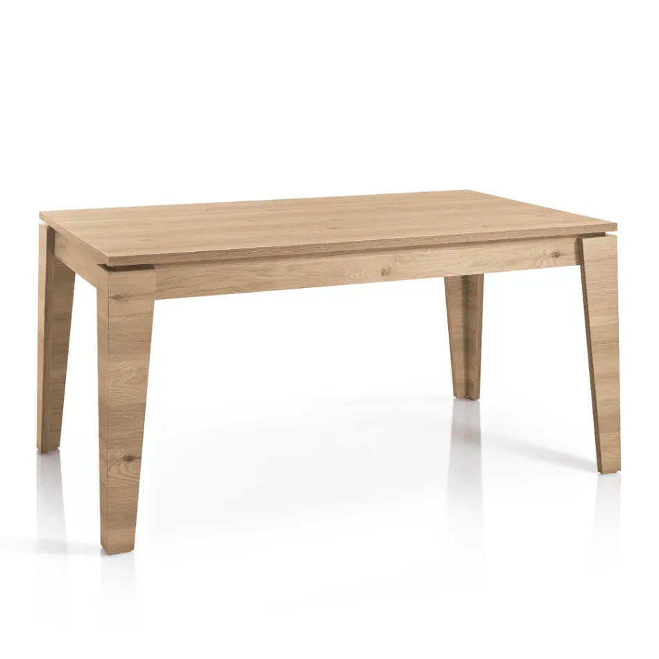 Mesa extensível de melamina de diferentes acabamentos fabricada na Itália - Lily Viadurini