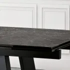 Mesa extensível de vidro cerâmico com 3 acabamentos diferentes Made in Italy - Tecna Viadurini