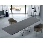 Mesa extensível moderna de 14 lugares com tampo laminado Made in Italy - Ezzellino Viadurini