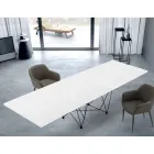 Mesa extensível moderna de 14 lugares com tampo laminado Made in Italy - Ezzellino Viadurini