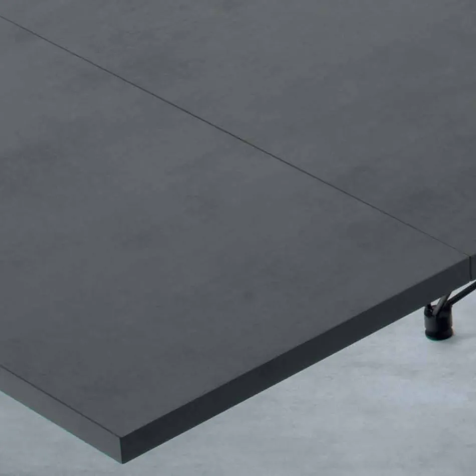 Mesa extensível moderna de 14 lugares com tampo laminado Made in Italy - Ezzellino Viadurini