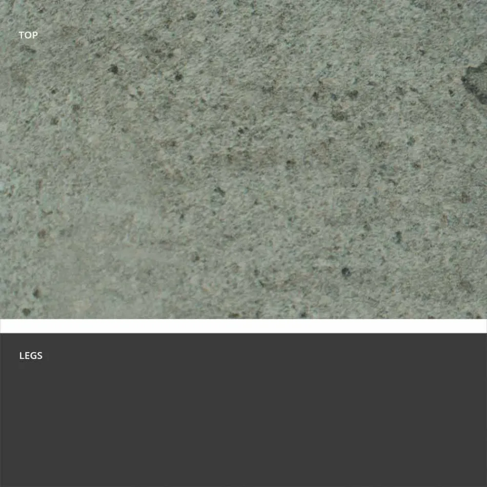 Mesa extensível moderna com tampo de grés fabricada na Itália, Erve Viadurini