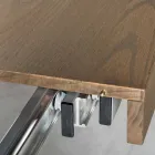 Moderna mesa extensível em madeira de freixo produzida na Itália Parre Viadurini