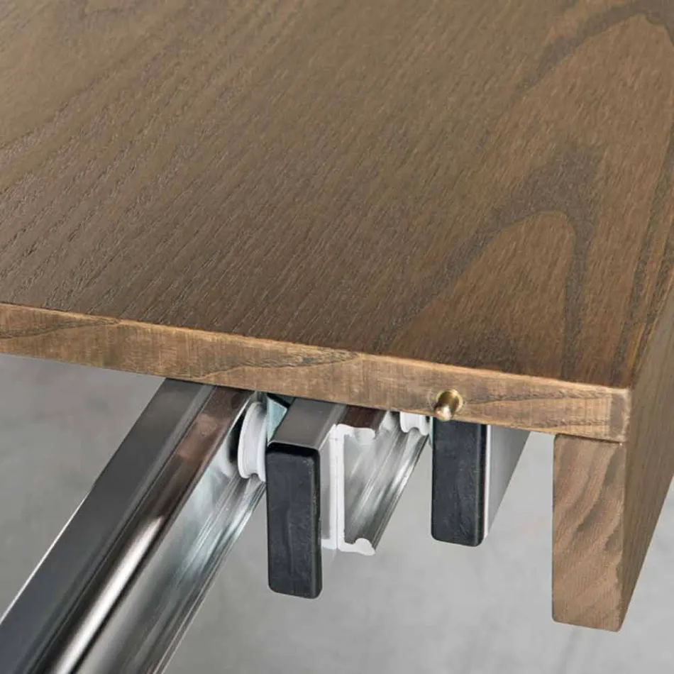 Moderna mesa extensível em madeira de freixo produzida na Itália Parre Viadurini