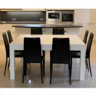 Mesa extensível moderna em madeira maciça de carvalho, 160x160cm, Jacob Viadurini