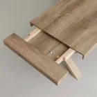 Mesa extensível contemporânea em melamina e MDF Denver Viadurini