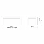 Mesa extensível moderna em carvalho maciço, L180 / 280xP100cm, Jacob Viadurini