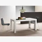 Mesa extensível em melamina dobrável Made in Italy - Oky Viadurini